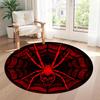 Spider Round Carpet Suitable for Outdoor Decorate room Dormitory Study room Anti-slip Round Rug Anime Office Decor Spiritual Gift