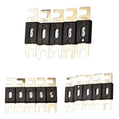 5 Stücke Auto Automotive Auto Audio Amp Verstärker Vergoldet 150/200/300A Anl Sicherung