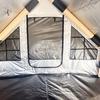 Windproof & Rainproof Inflatable Camping Tent, 6.3 Sq Ft, Black Oxford Cloth