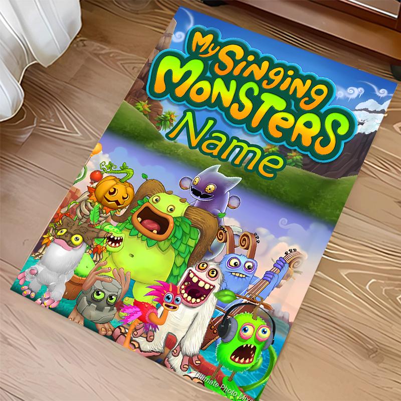 Custom personalization My Singing Monsters Print Area Rug - Soft, Washable Non-Slip Indoor Mat,Living Room,Home&Office Decorative Rug
