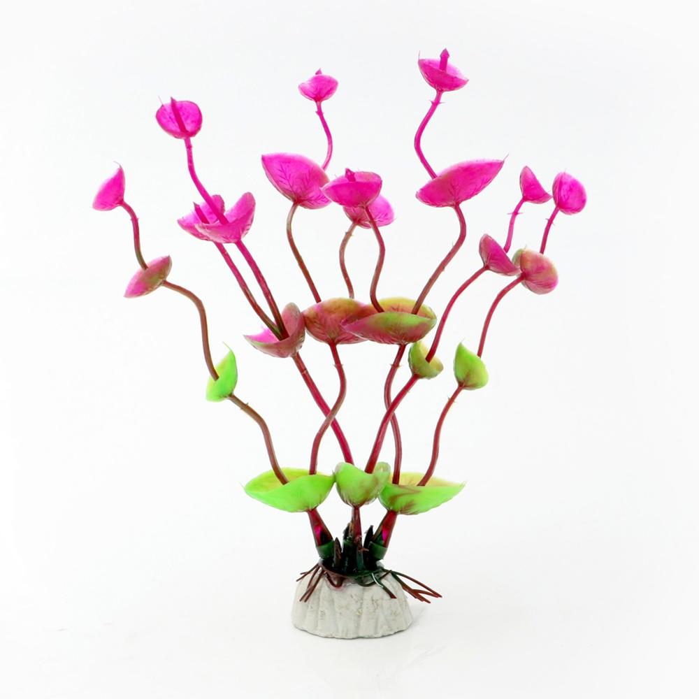 

1 шт. искусственные аквариумные растения, водное растение для аквариума, украшения, аксессуары для украшения аквариума 13 cm вино красного