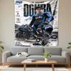 Ai Ogura MotoGP #79 Aprilia Trackhouse Japonská motorka Tištěná tapisérie do obývacího pokoje Dekorace na kolej
