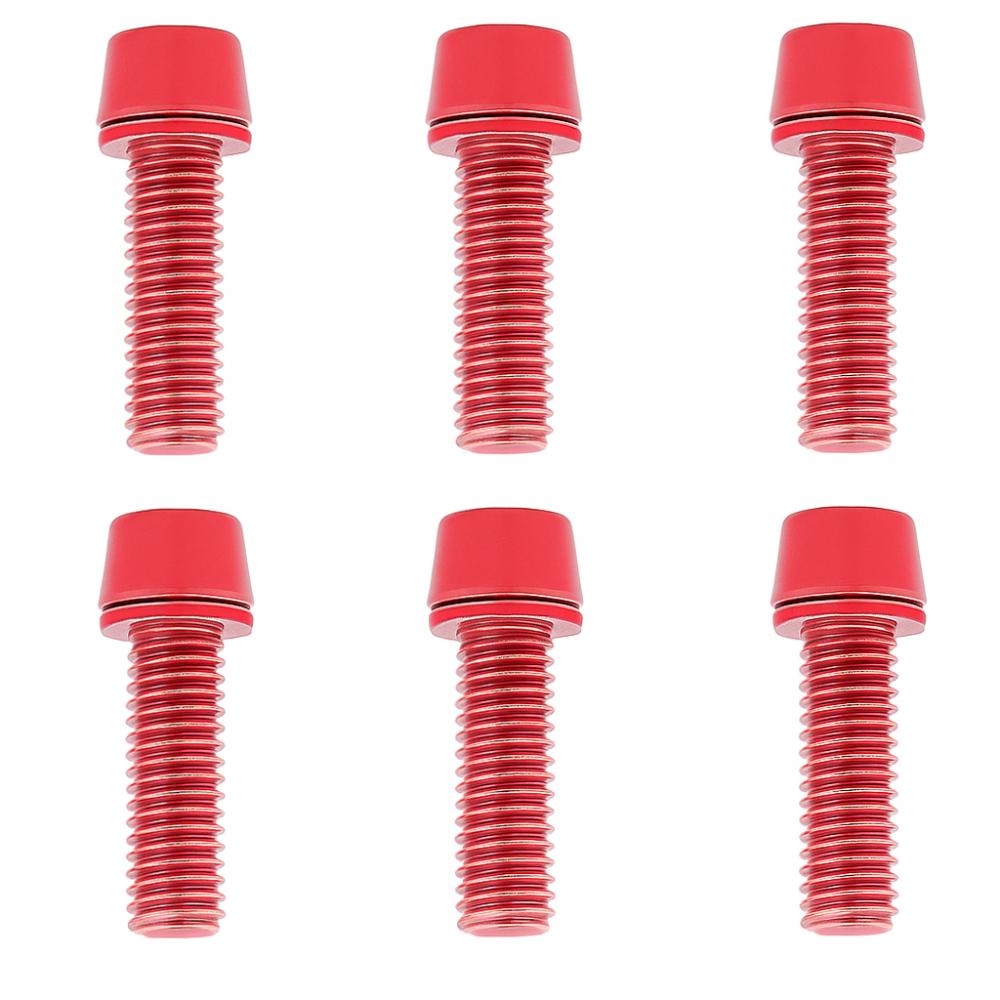 6 Pcs with Washer Handlebar Screws M5*18mm Bike Stem Bolts Durable Bike Stem Screws  Bike Accesssory