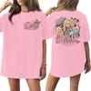 Women's Short Sleeve Casual Tee - Letter Print Fashion Top for Everyday Wear and Summer Outfits
