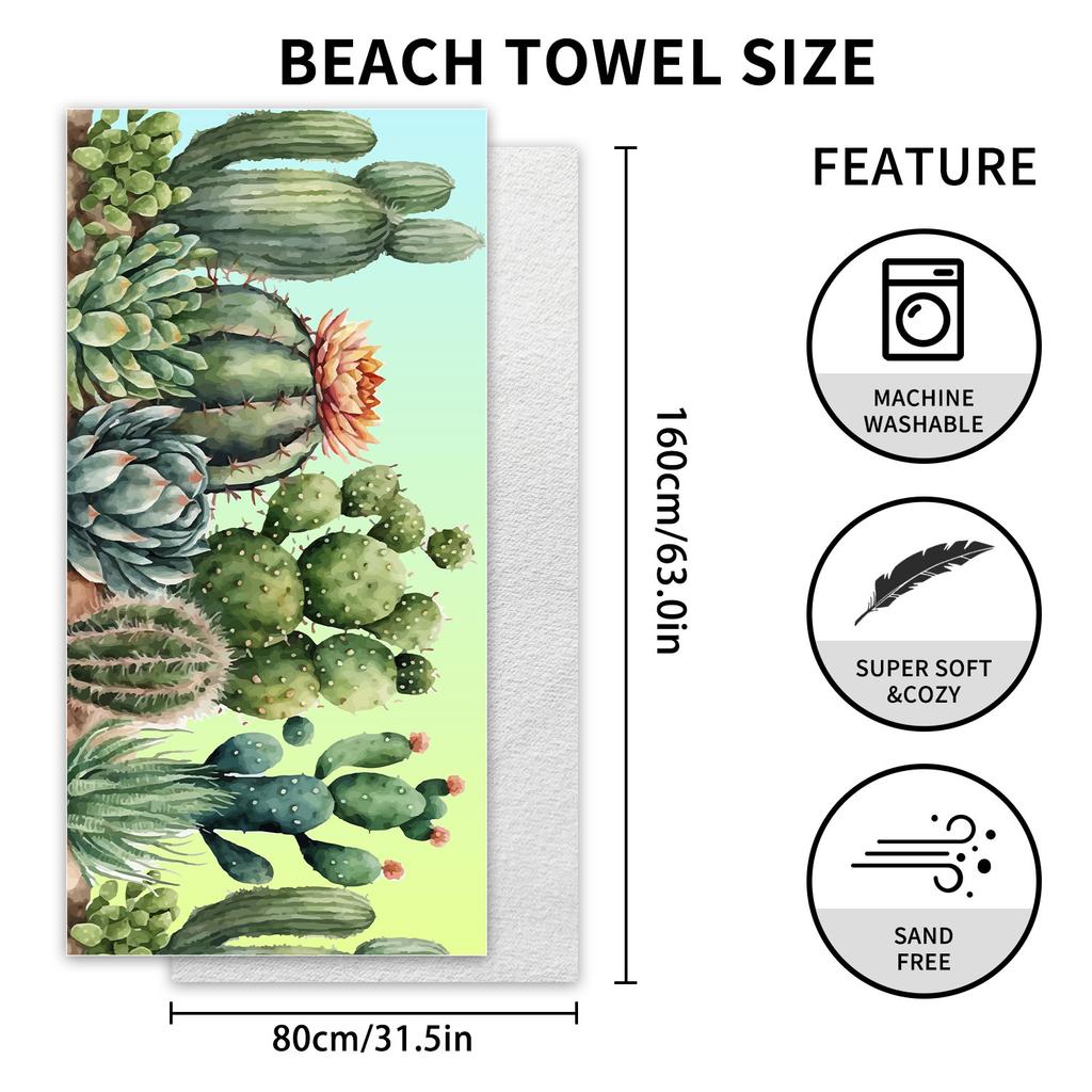 Dwustronny aksamitny ręcznik plażowy z mikrofibry, drukowany ręcznik kąpielowy, szal przeciwsłoneczny, ręcznik szybkoschnący