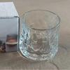 Hammered Rotating Whiskey Glasses, 180ml Set of 8