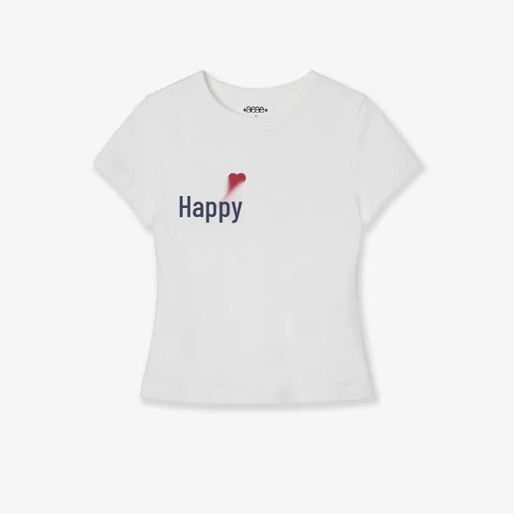 

2025 Trendy Cotton Short-Sleeve Round Neck T-Shirt XXL