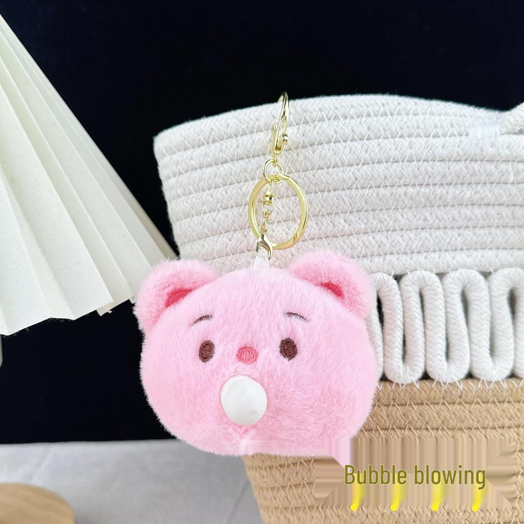 Heart Plush Doll Pendant - Cute Cartoon Gift for Best Friends & Students