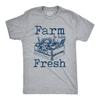 Mens Farm To Table Fresh T Shirt Cute Vegetables Farmers Market Tee