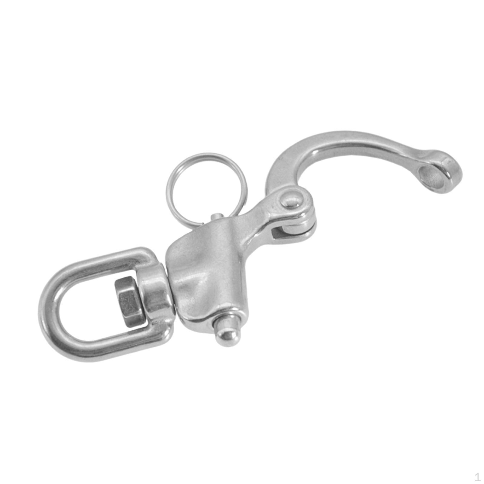 

Stainless Steel Swivel Eye Snap Shackles for Yacht Rigging and Watersports Rings Type