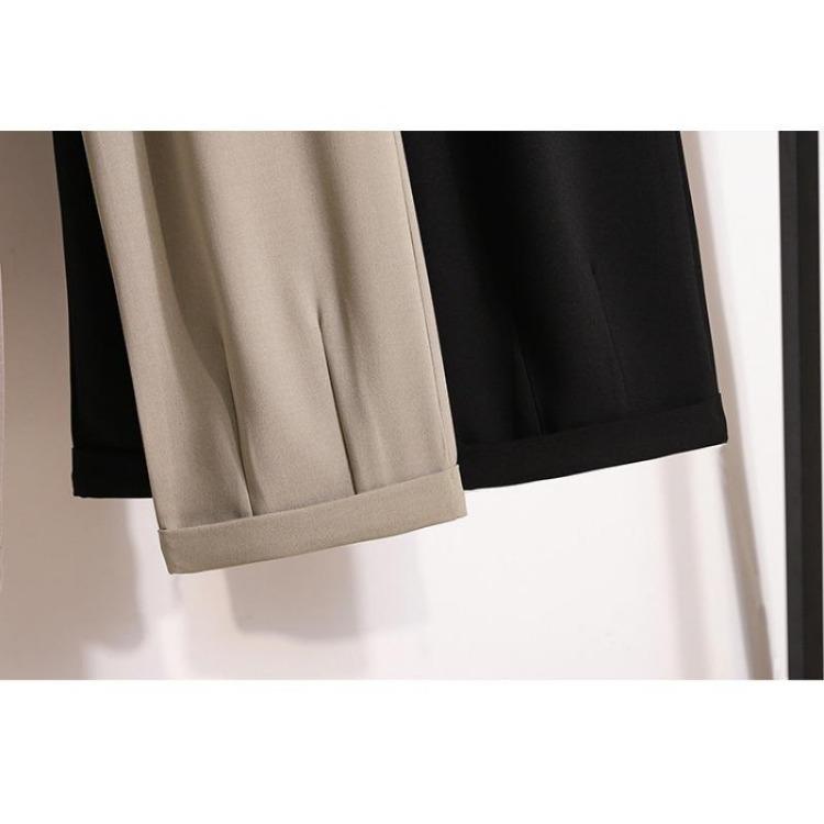 Spring Summer Plus Size Women Pants High Waist Elastic Loose Wide Leg Trousers Vintage Harem Casual Basic Solid Color 5XL
