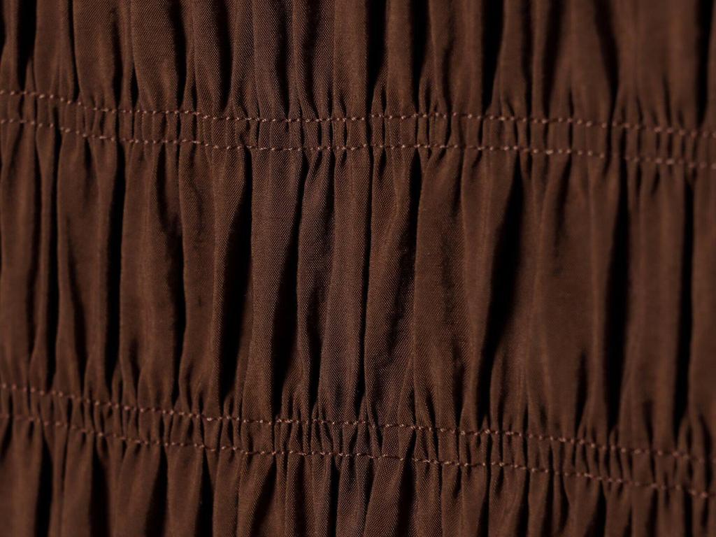 2026 Hot-Selling Retro Coffee Pleated Sleeveless Women's Long Dress with Waist-Cinched Big Hem
