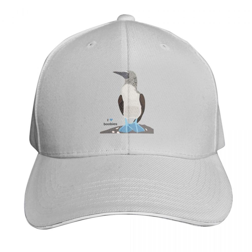 Booby I heart boobies Sticker Baseball Cap Mountaineering Golf Cap hard hat Cosplay Unisex Luxury Brand Womens