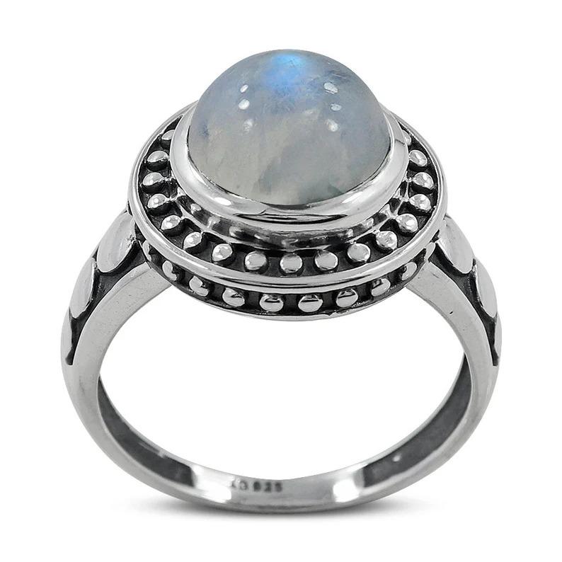 Moonstone Gemstone Handmade Designer Ring, 925 Sterling Silver Birthstone Ring, Gift For Her, Silver Jewelry