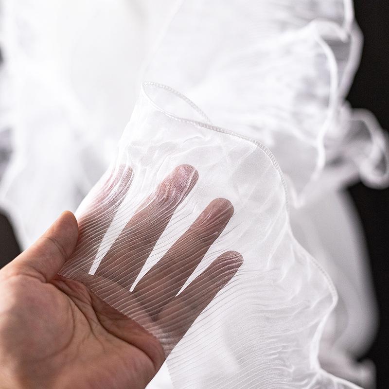 12cm Wide Mermaid Mesh Lace Trim for DIY Clothing: Necklines, Sleeves, Skirts, and Decorations.