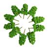 10 Stück Miniatur-Kunstbäume Plastik Simulierte Pflanzen Landschaftsornament Layout-Zubehör Haushalt Büros