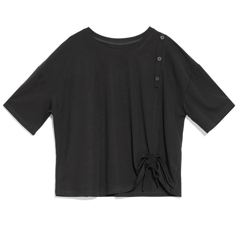 Short Sleeve Plus Size Cotton Vintage Casual Loose Tops Women Summer T-shirt