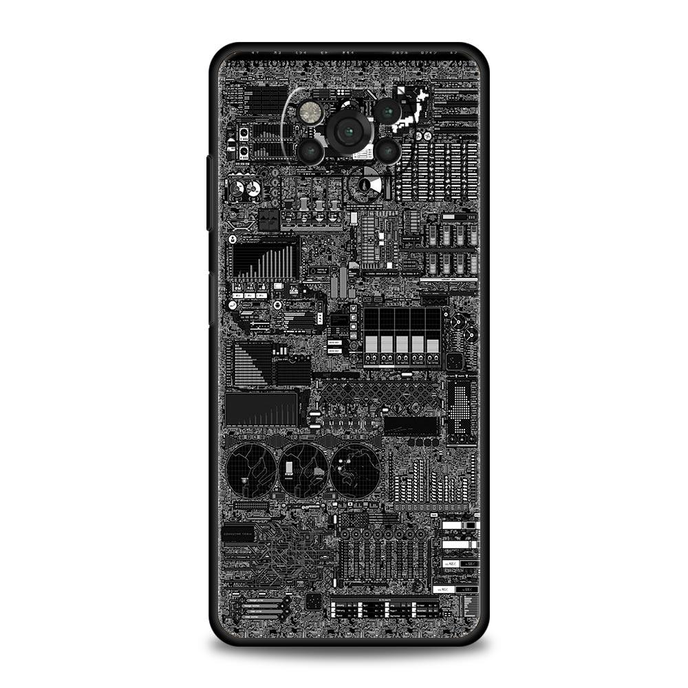 Innenplatine Schaltkreis Handyhülle Für Xiaomi Mi Poco X3 NFC M3 F4 F3 M4 X4 5G Note 10 12 Lite 11 11T 10T 13 12T Pro 9T Abdeckung