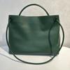 2026 Nuova borsa da donna in pelle trama semplice pelle grande retro intrecciato fibbia a farfalla borsa a spalla singola tracolla