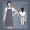 Adjustable Waterproof & Oil-proof Printed Apron with Logo and Text, Thickened Material, Stain-resistant, with Neck Strap.