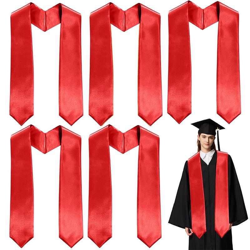 European & American Graduation Stole with Custom Embroidery or Heat-Printed Logo
