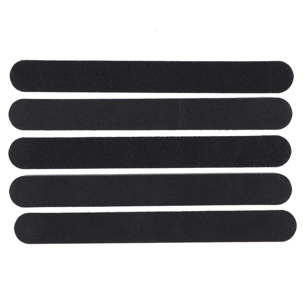 

5pcs Sanding Nail File Double Sided Round Head Nail File Salon Nail Art Tool Black