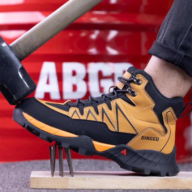 High Quality Security Boots Men Shoes Puncture-Proof Work Boots Steel Toe Shoes Work Sneakers Safety Boot for Engineers Non-slip