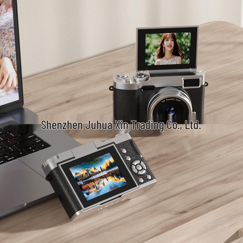 Retro Ultra-Clear Flip Screen CCD Card Camera for Students