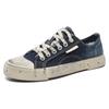 2025 New- Vintage Blue Canvas Shoes Man Original Low Top Men’s Vulcanize Shoes Summer Skateboard Sneakers Men Zapatillas Hombre*