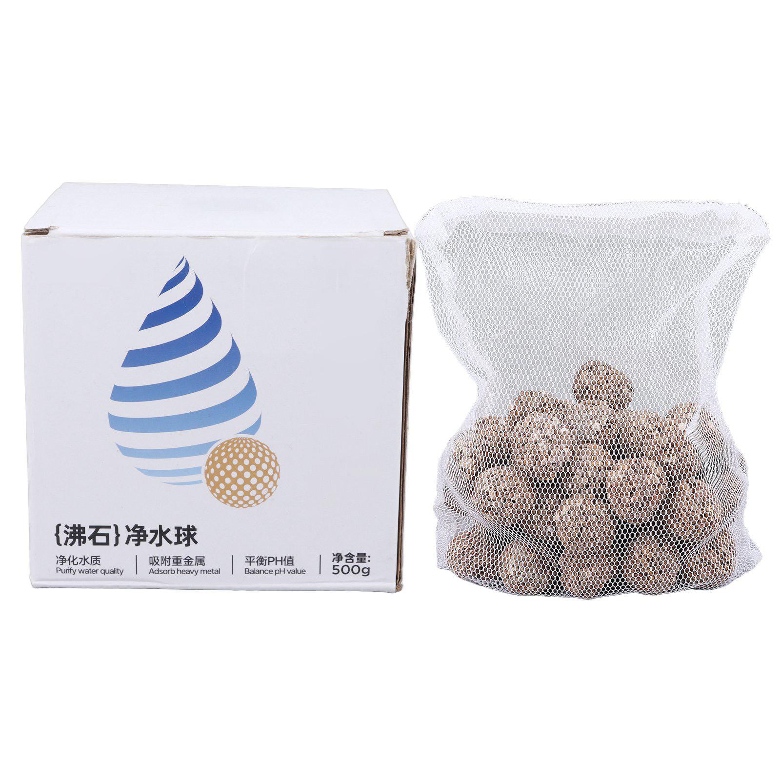 Aquarium Filter Media Bio Balls Fish Tank Zeolite Nano Quartz Ball Filter Media Fish Tank Filter Media Ball 500g 1 Box,