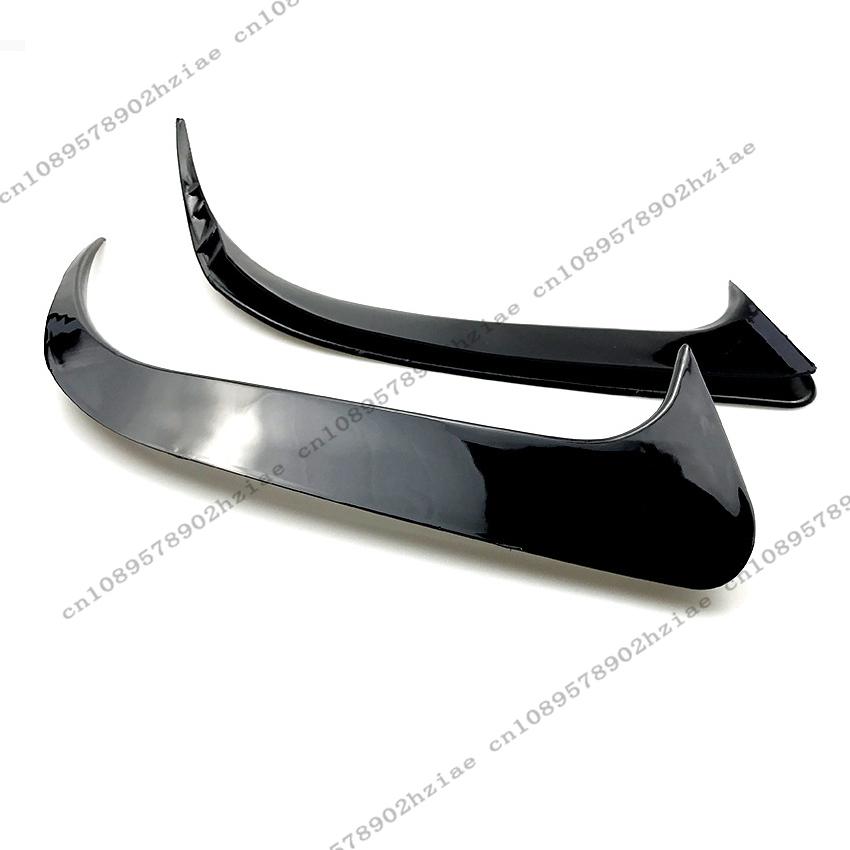 2pcs Gloss Black Rear Bumper Spoiler Fins Trims For Mercedes-Benz CLA-Class W117 C117 CLA200 220 250 260 45 AMG 2013-2019 Tuning