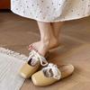 Flat Bottom Soft Bottom Bag Head Half Slippers Women's Outer Wear 2025 New Spring and Summer Cool Slippers Mary Jane Gentle Evening Shoes