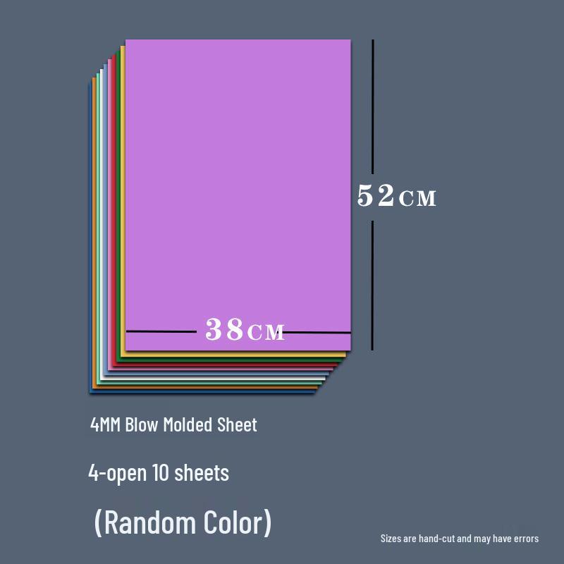 4mm Thick Blow Molding Paper Set for DIY Printmaking: Colored 4K Printing & Engraving Board