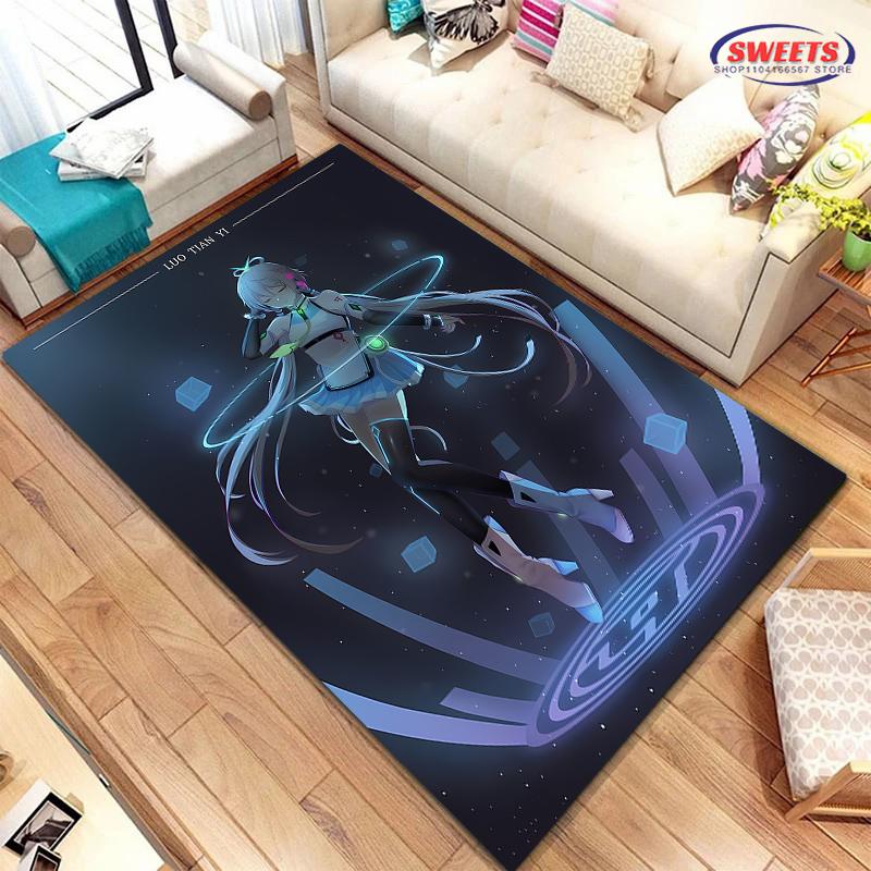 

Милый ковер Виртуального певца Ло Тайи! Коврик для спальни, гостиной, кровати, Нескользящий, Изысканный домашний декор, Прочный, Машинная стирка 40x60cm (16x24in)