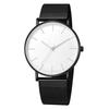 Men's Casual Large Dial Mesh Band Quartz Watch