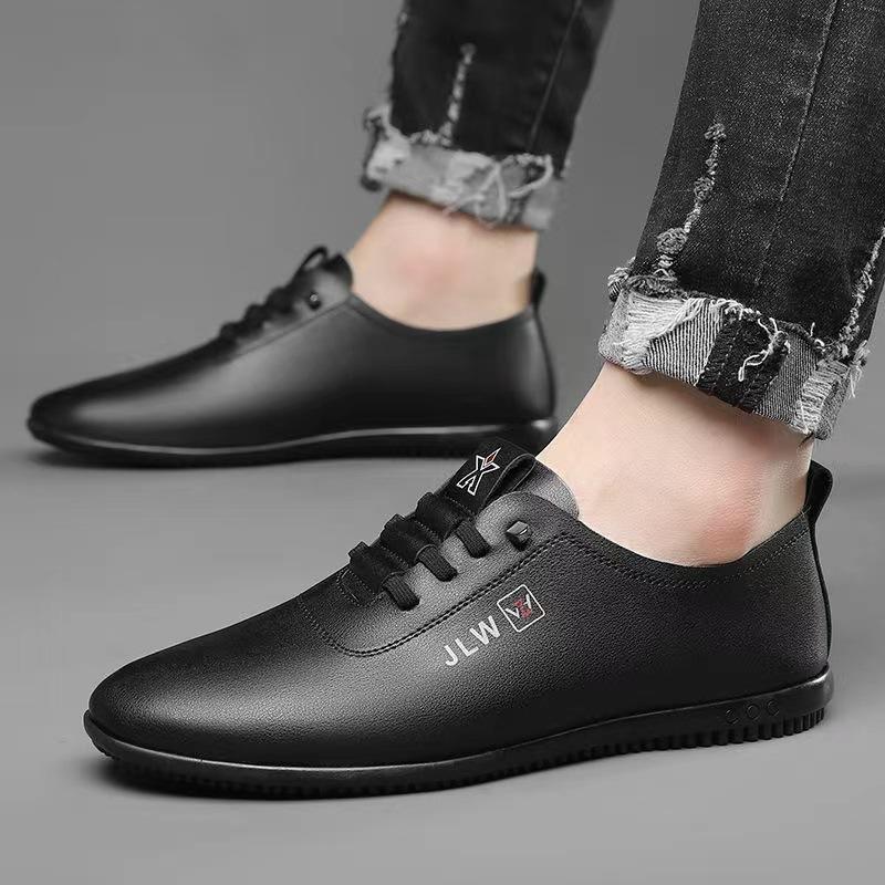 Men's Doudou shoes autumn new soft sole soft surface non-slip waterproof leather shoes fashionable, simple and versatile