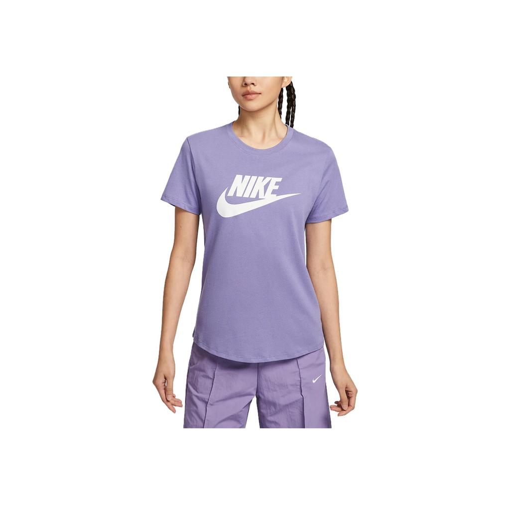 New Nike Sportswear Essentials Series Regular T Shirt Women's Soft Purple DX7907-527
