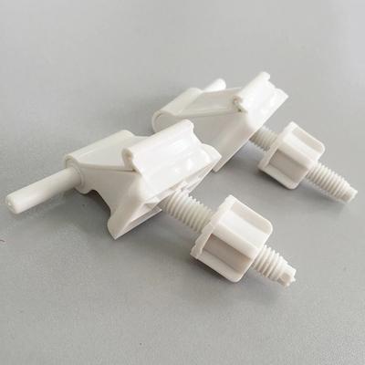 1Pair Plastic Toilet Seat Hinge Set Easy Installation SeatRepair Hinge Bolts Screw White Beige Hinge Mounting Fittings