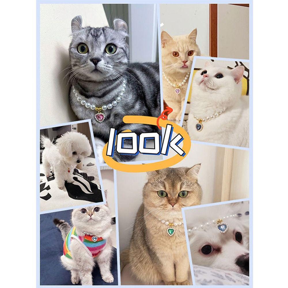 Pet Supplies Dog Princess Necklace Multi-function Cat Necklace New Pet Pearl Necklace