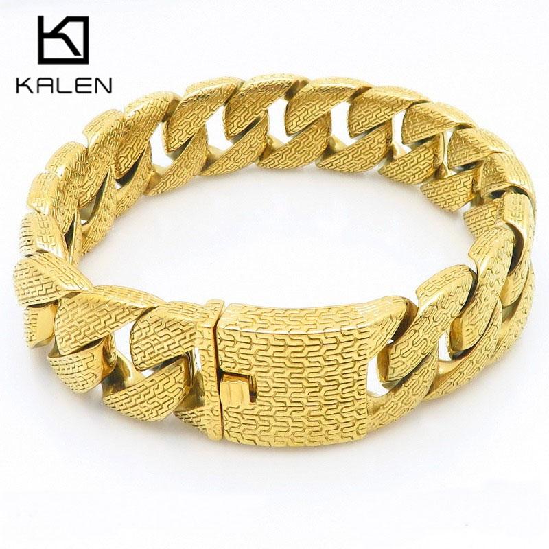 31/21 MM Szeroki Wysokiej Jakości Gruby Łańcuch Kubański Choker Damski Punk Męski Vinatge Stal Nierdzewna Kółko Naszyjnik Dominująca Biżuteria