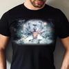 Unisexs Cosmic Multi Armed Deity T Shirt Creation Flower Of Life Sacred Geometry Spiritual Meditation Yoga Top Vintage