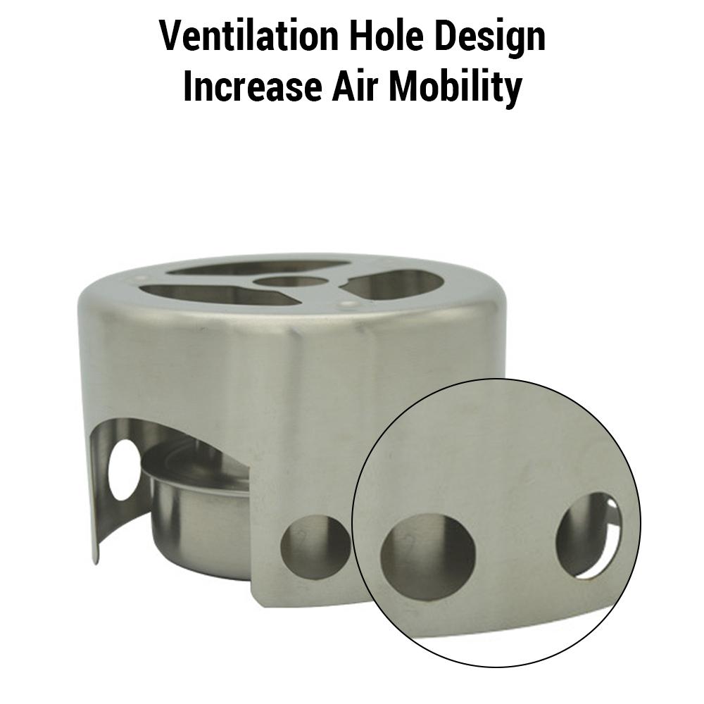 0.5L Hot Water Kettle with Coffee Pot Ti Spout with Stainless Steel Alcohol Stove for Outdoor