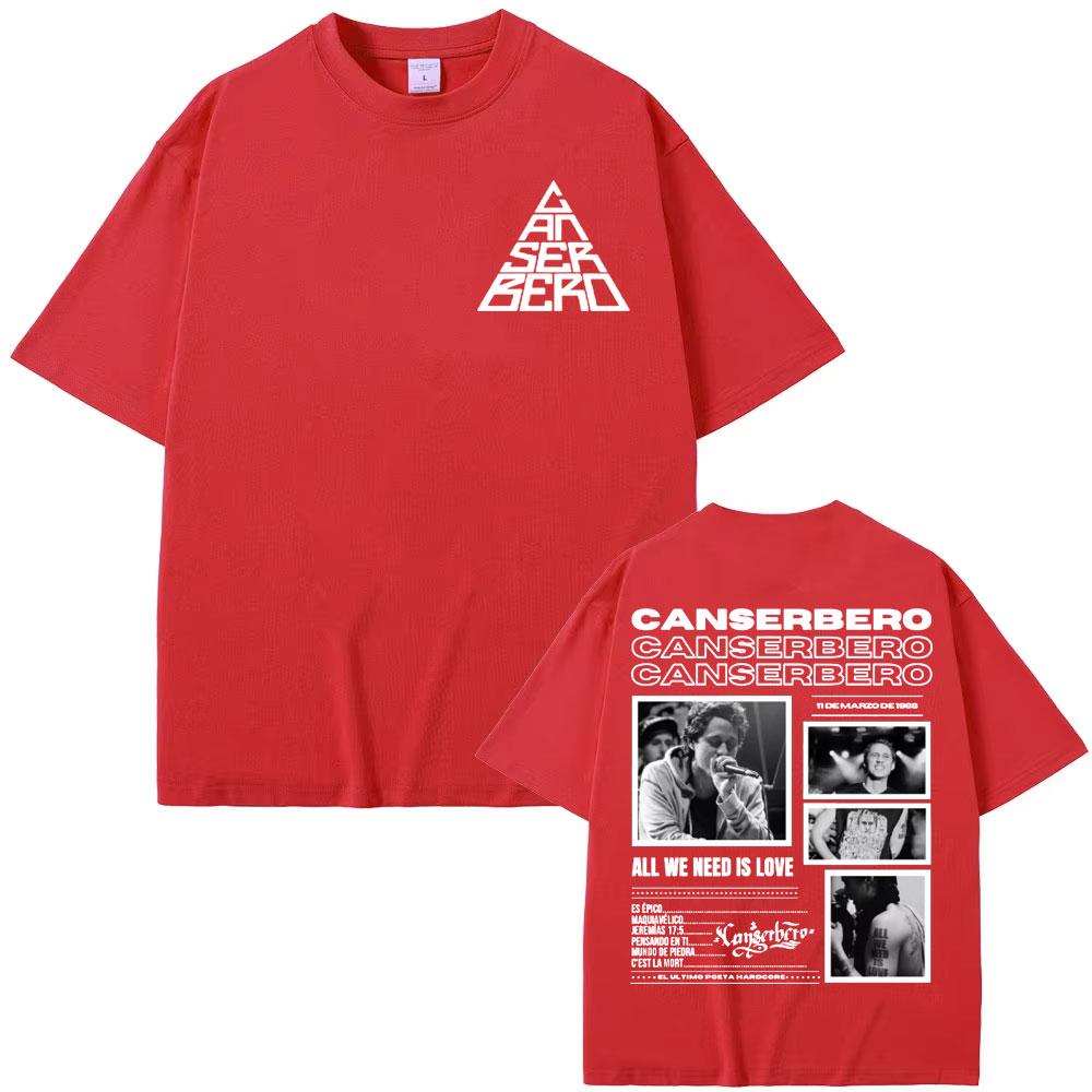Canserbero All We Need Is Love Album 2025 Tour Tshirts Unisex Unisex Harajuku Vintage Oversized T Shirt Cotton High Quality Tshirt