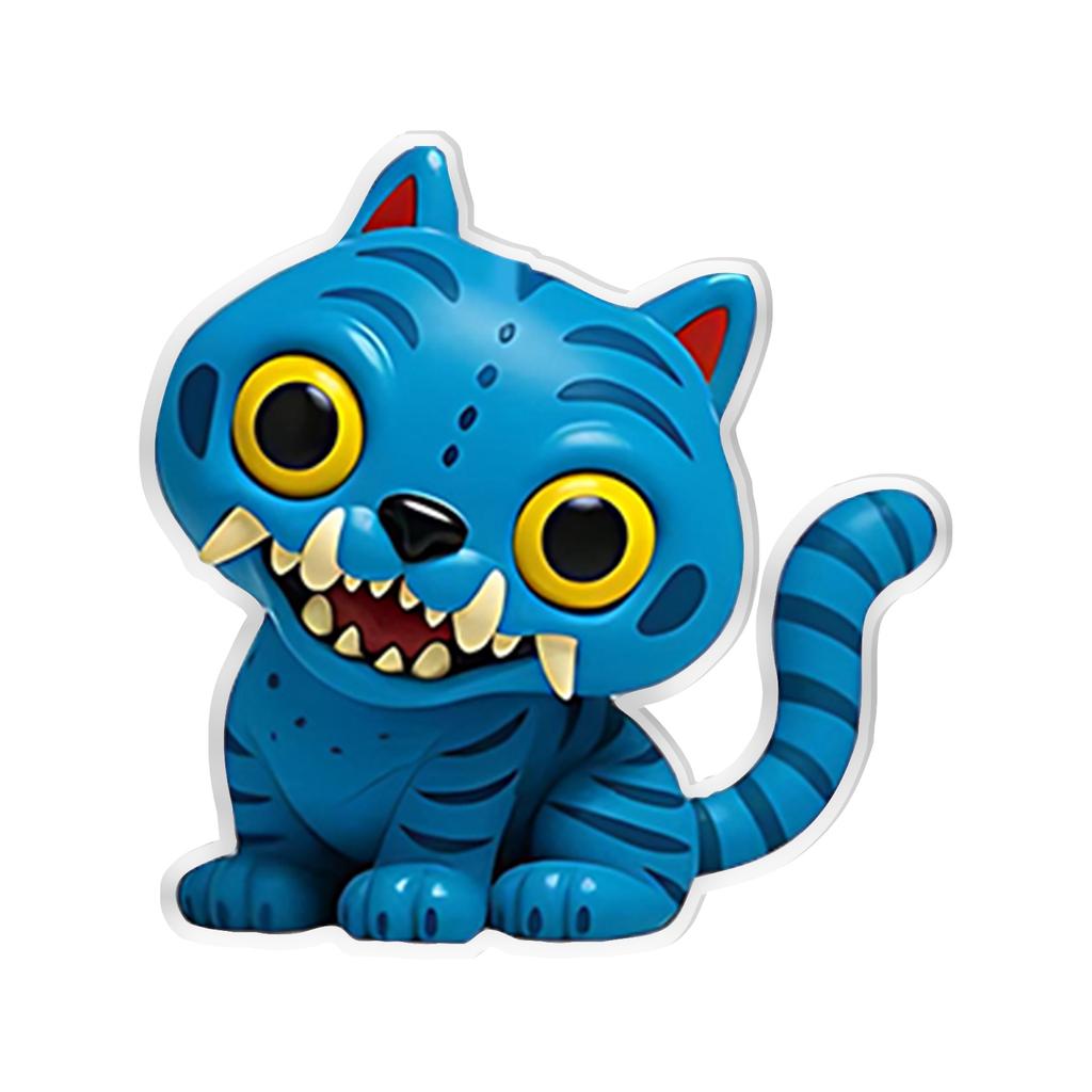 Acrylic 2D Keychain Pendant, Cute Animal Cartoon Keychains, Clear Acrylic Bag , Versatile Accessories For Kids Adults Daily Use & Gift