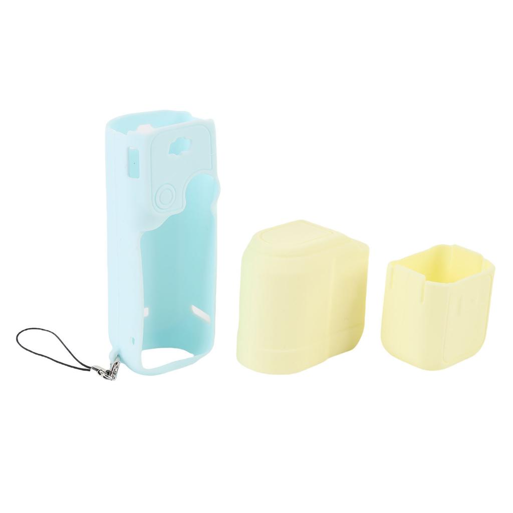 Protective Case for Pocket 3 Silicone Shockproof Anti Slip Handheld Action Camera Screen Lens Guard