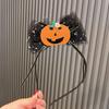 Fashionable Halloween Elements Pumpkin Hairband Single Piece Multi-Color Cute Girls Halloween Gift