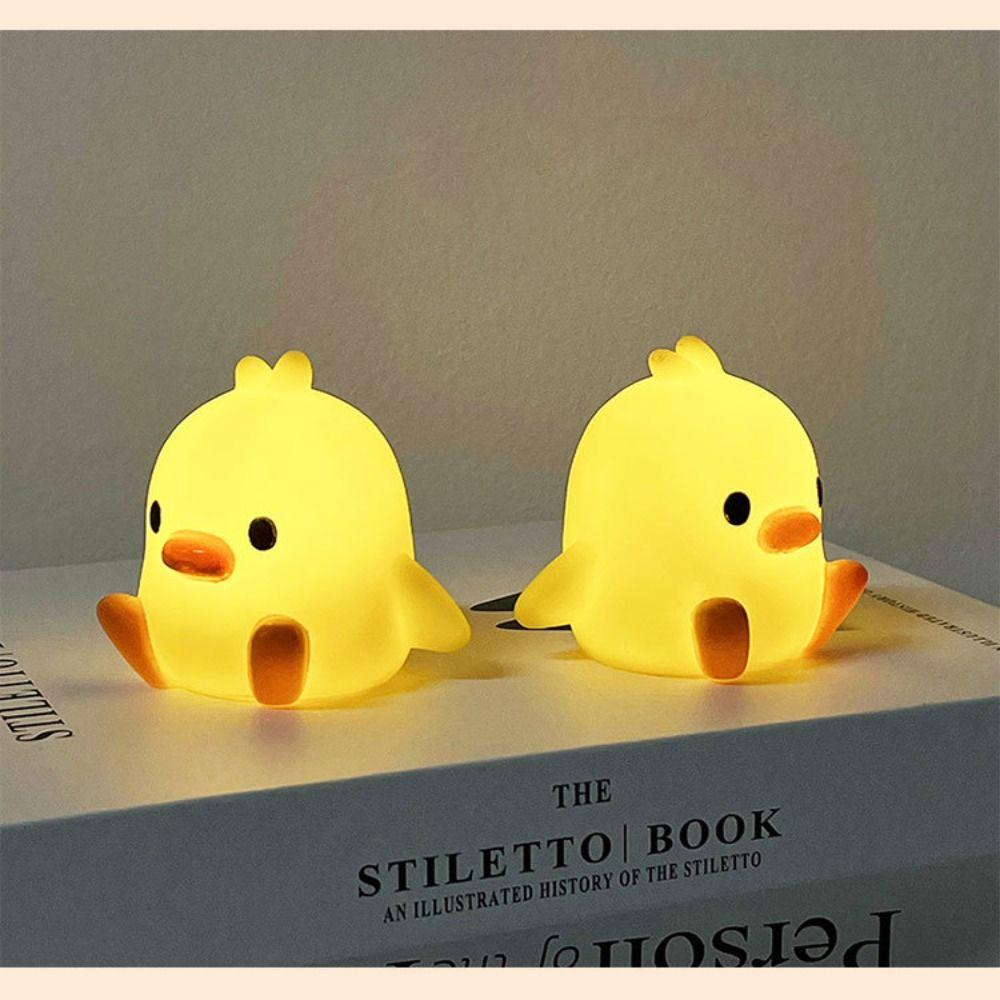 LED Duck Night Light Cartoon Bedside Lamp Sleeping Lamp  Bedroom Decorative Lighting