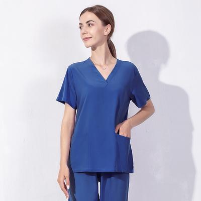 Women's Workwear Professionals Stretch and Soft Top and Pant Scrubs Set