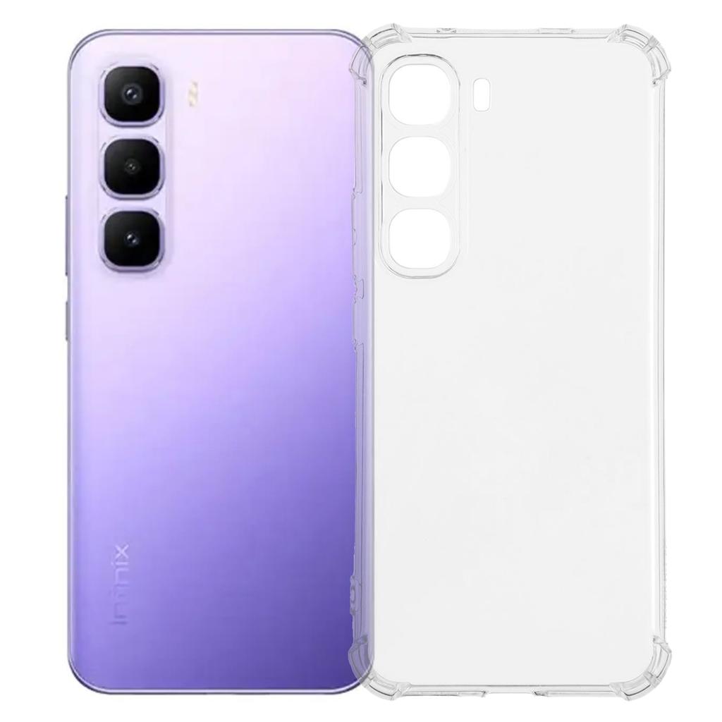 For Infinix Hot 60 Pro+ 4G Phone Case Reinforced Four Corner Anti-Drop Clear TPU Phone Cover