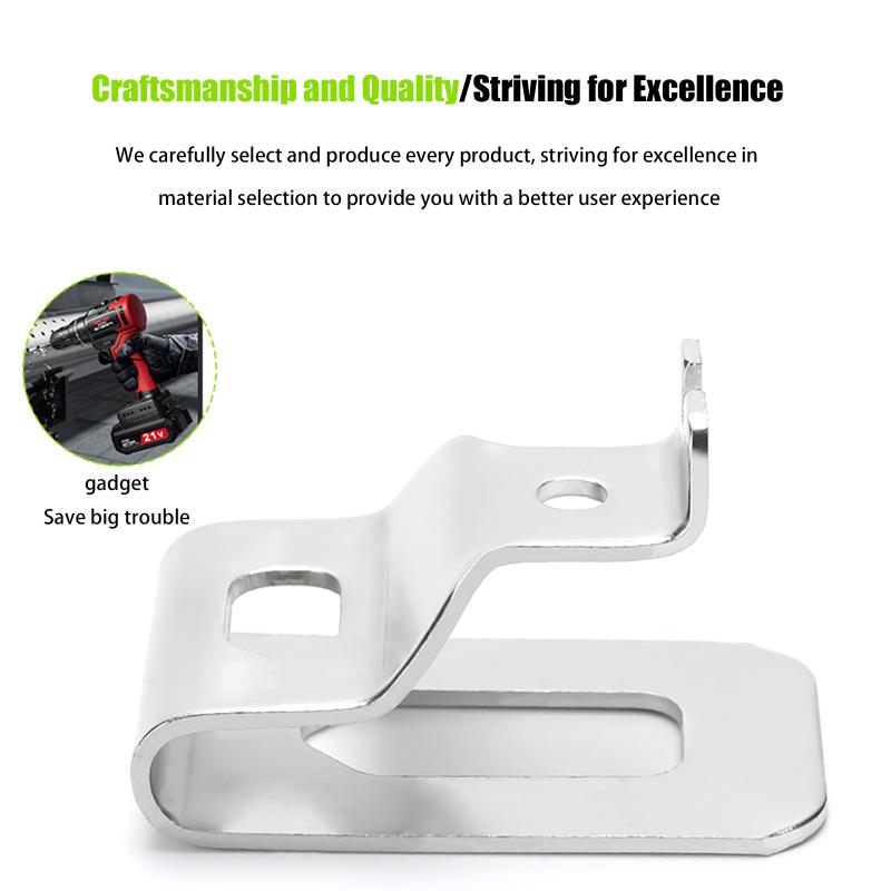 Hot Sale 6PCS Replacement Belt Clip Hook Manganese Steel Drill Tool Clips Hook Kit With Screws Hang Buckle